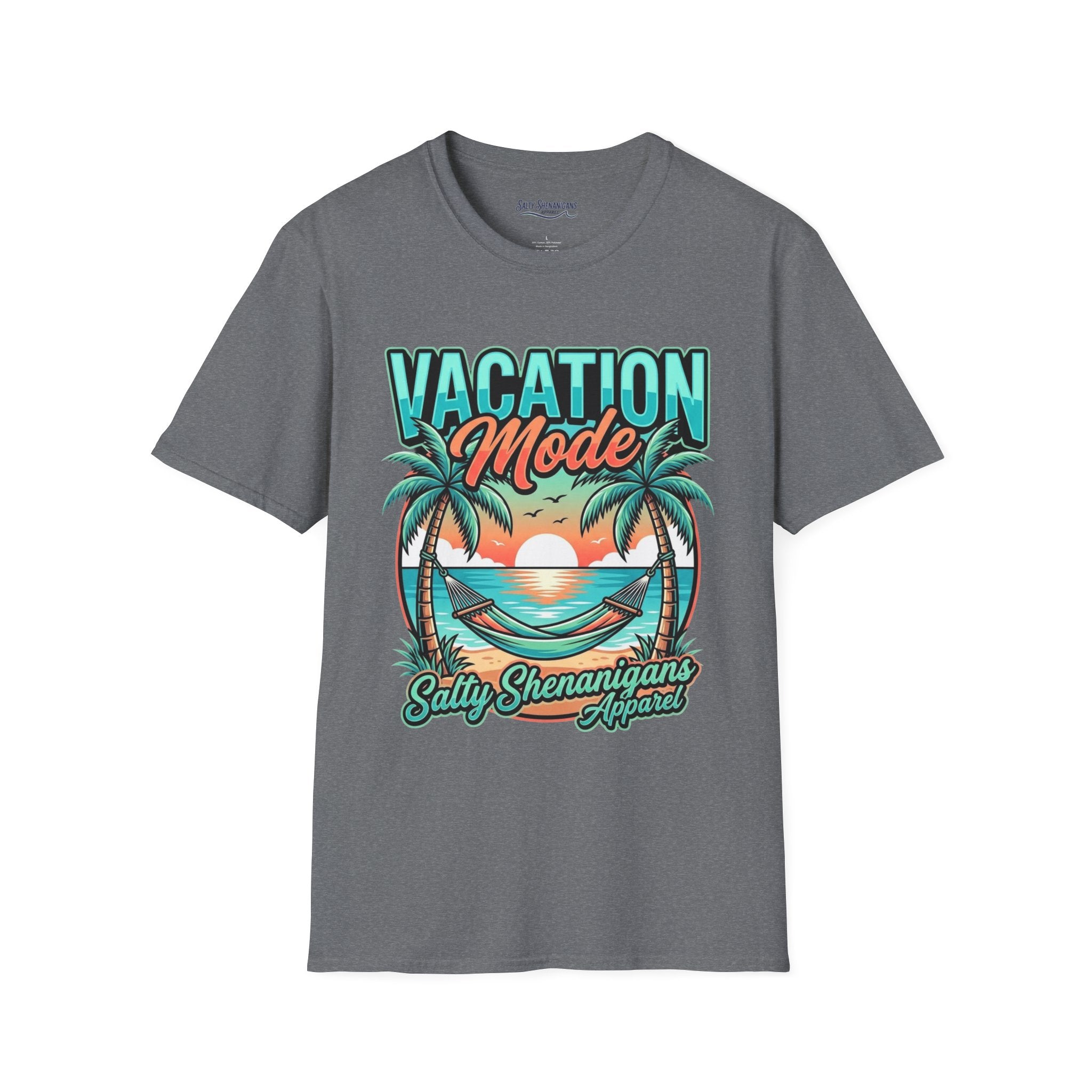 Vacation Mode Sunset Hammock Beach Tee Printify