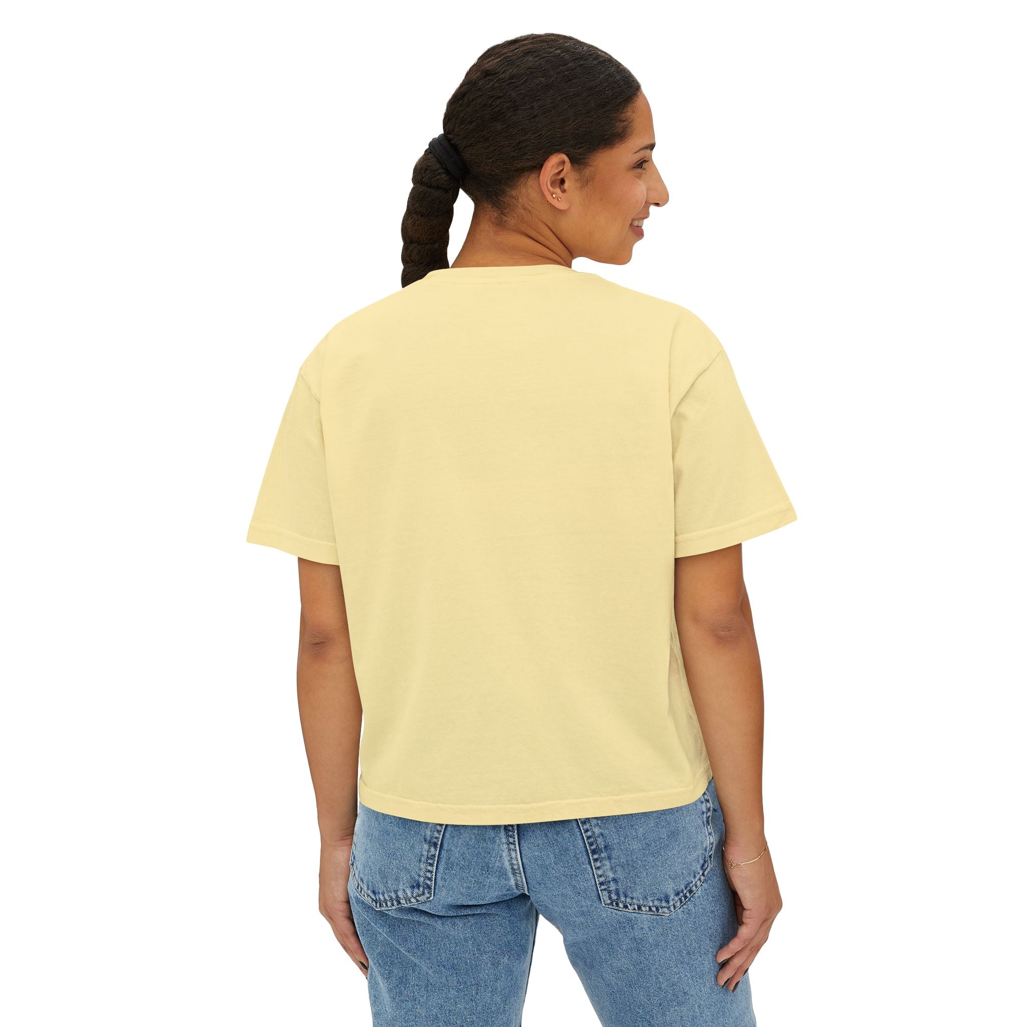 SALT Women's Boxy Tee - 'Salty Shenanigans' Beach Sunset Graphic Printify