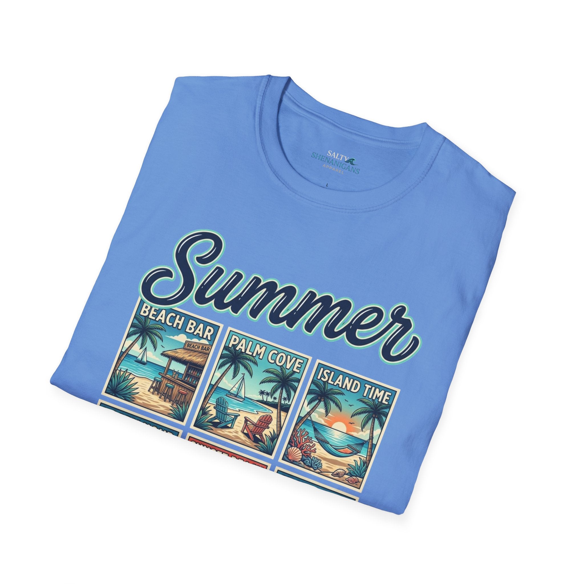 Summer Vintage Beach Postcard Graphic T-Shirt Printify
