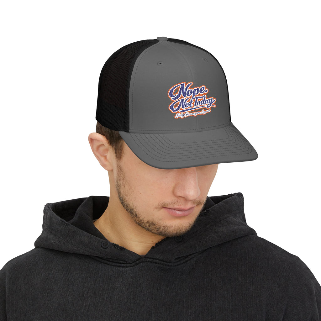 Nope. Not Today. Snapback Trucker Hat | Premium Coastal Mesh Cap Printify