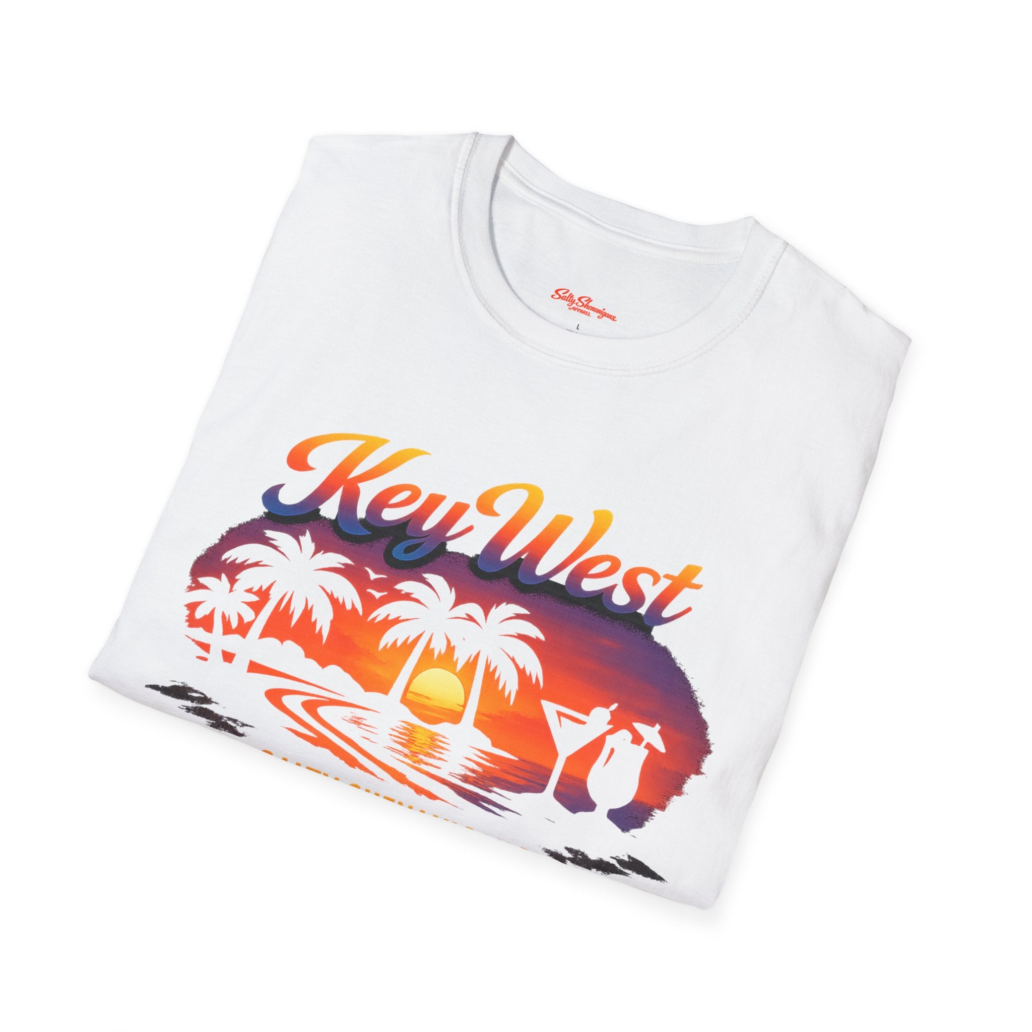 Key West Beach Palm T-Shirt Printify