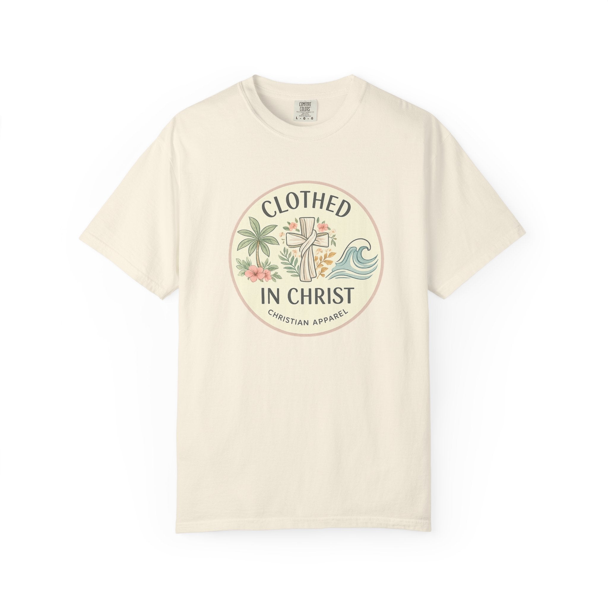 Clothed in Christ Graphic T-Shirt — Christian Faith Tee Printify