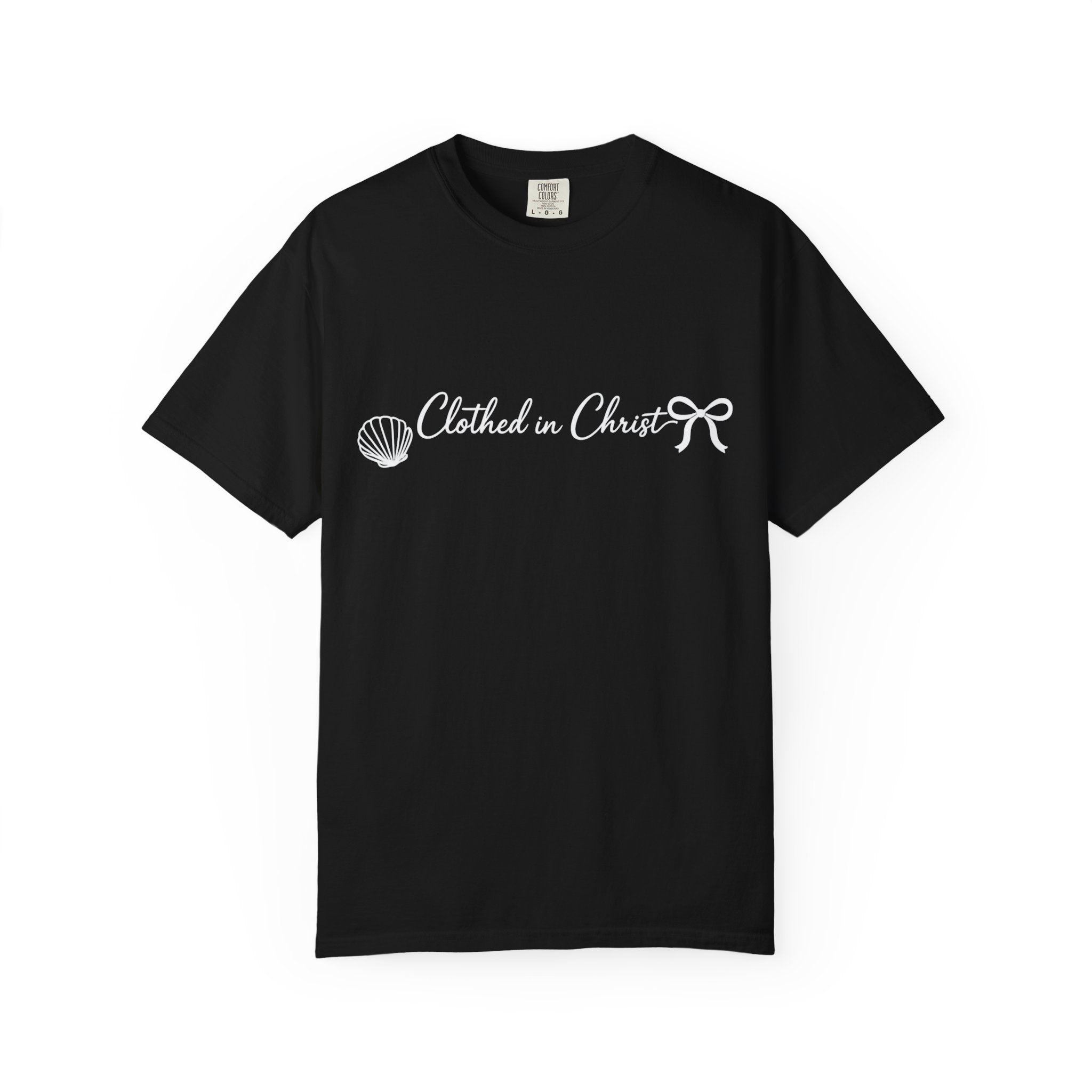 Clothed in Christ T-Shirt- White Graphic Printify