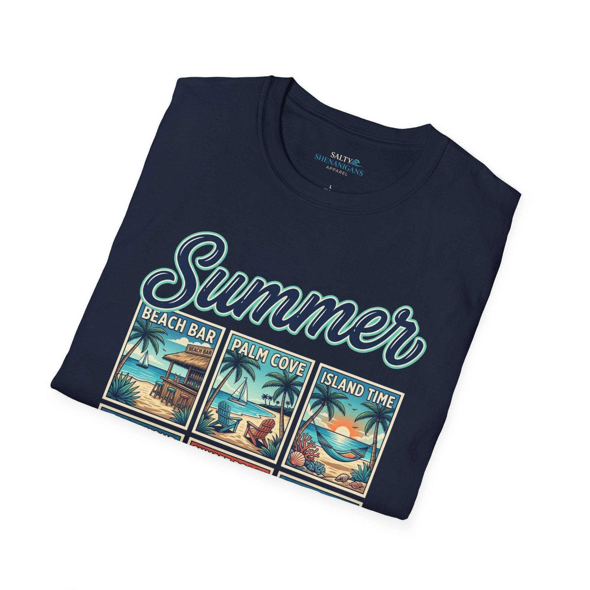 Summer Vintage Beach Postcard Graphic T-Shirt Printify