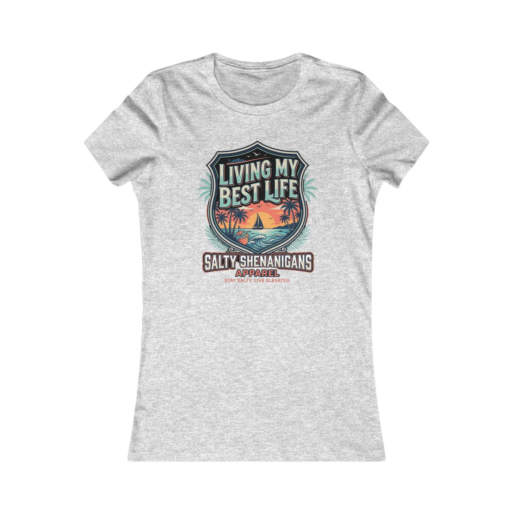 Living My Best Life Women's Bella+Canvas Fitted Tee Printify