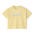 SALT Women's Boxy Tee - 'Salty Shenanigans' Beach Sunset Graphic Printify