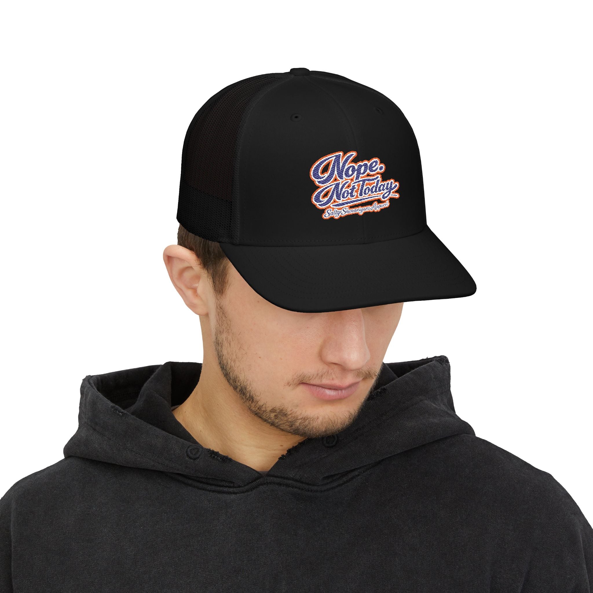 Nope. Not Today. Snapback Trucker Hat | Premium Coastal Mesh Cap Printify
