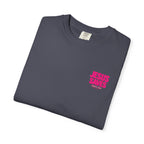 Jesus Saves T‑Shirt — Bold Pink Faith Graphic Tee Printify
