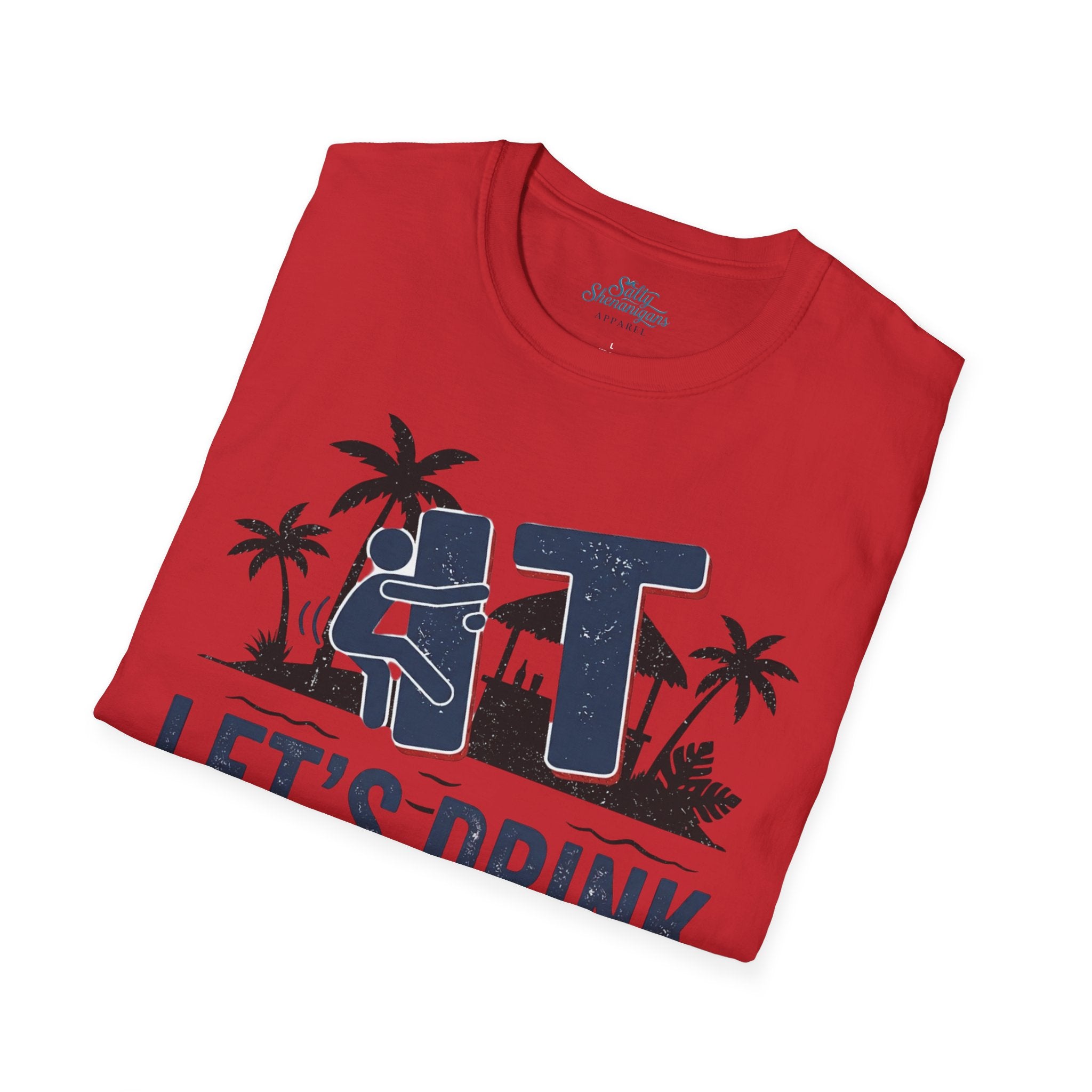 Let's Drink Coastal Graphic Tee Printify