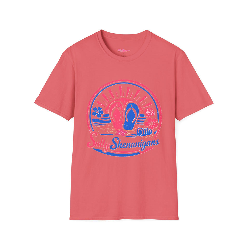 Flip Flop Sunburst T-Shirt — Salty Shenanigans Beach Club Printify