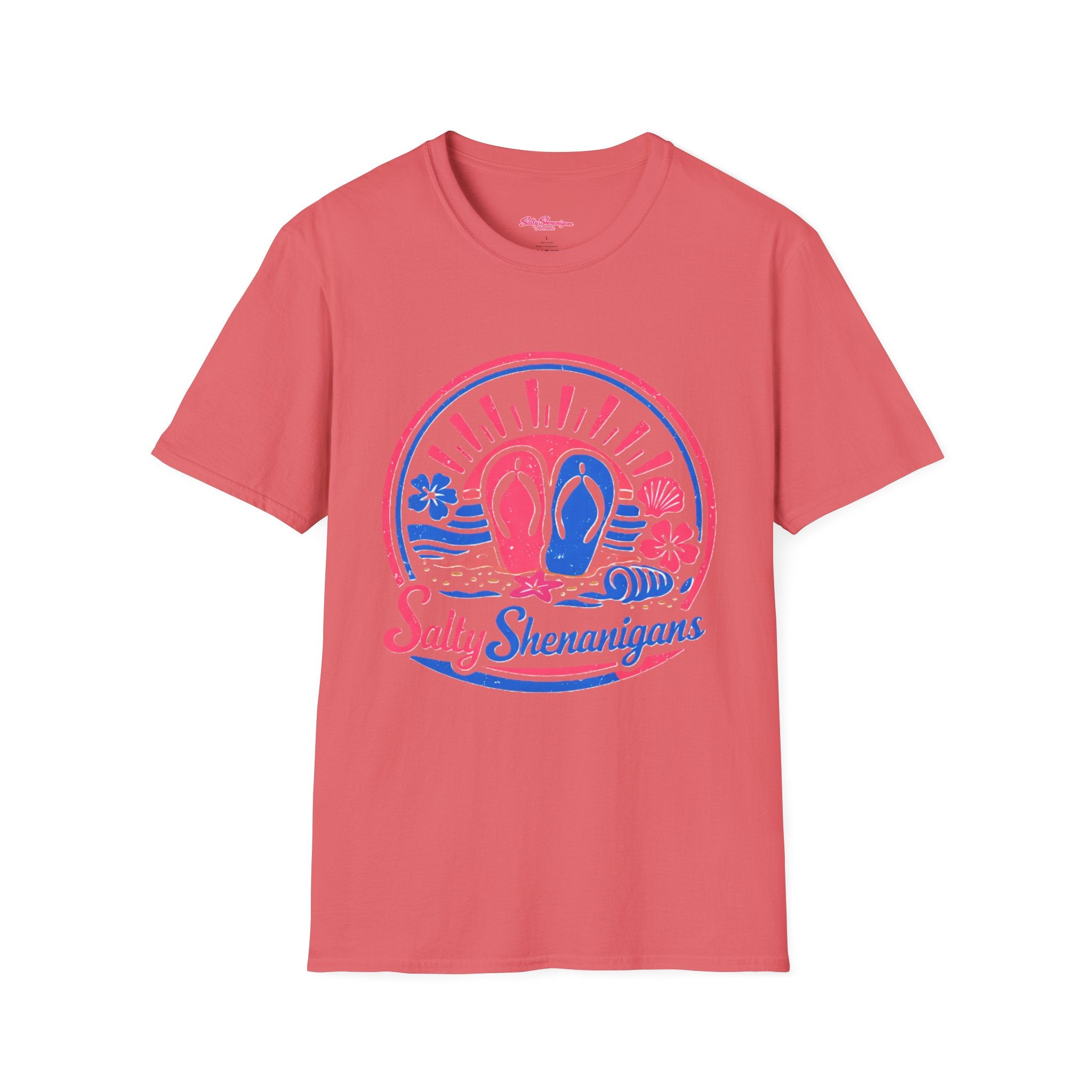 Flip Flop Sunburst T-Shirt — Salty Shenanigans Beach Club Printify