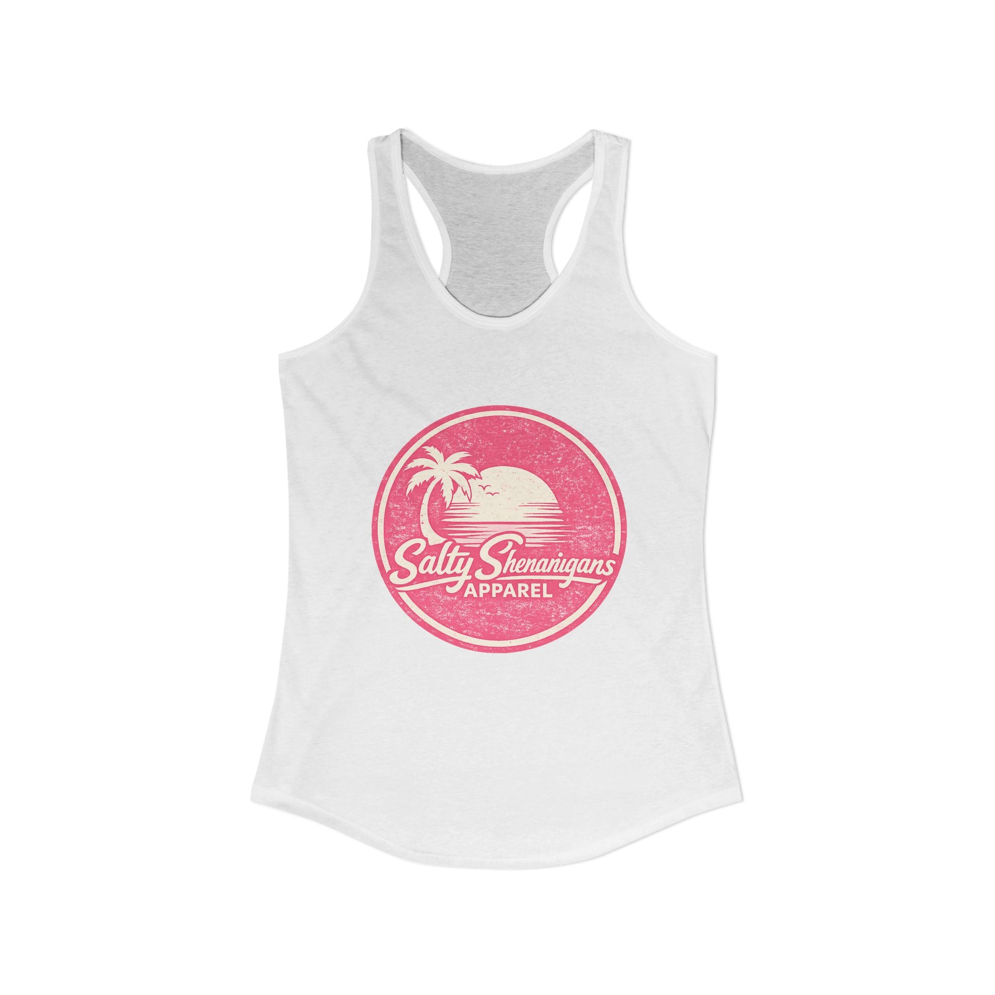 Salty Shenanigans Apparel Racerback Tank Printify