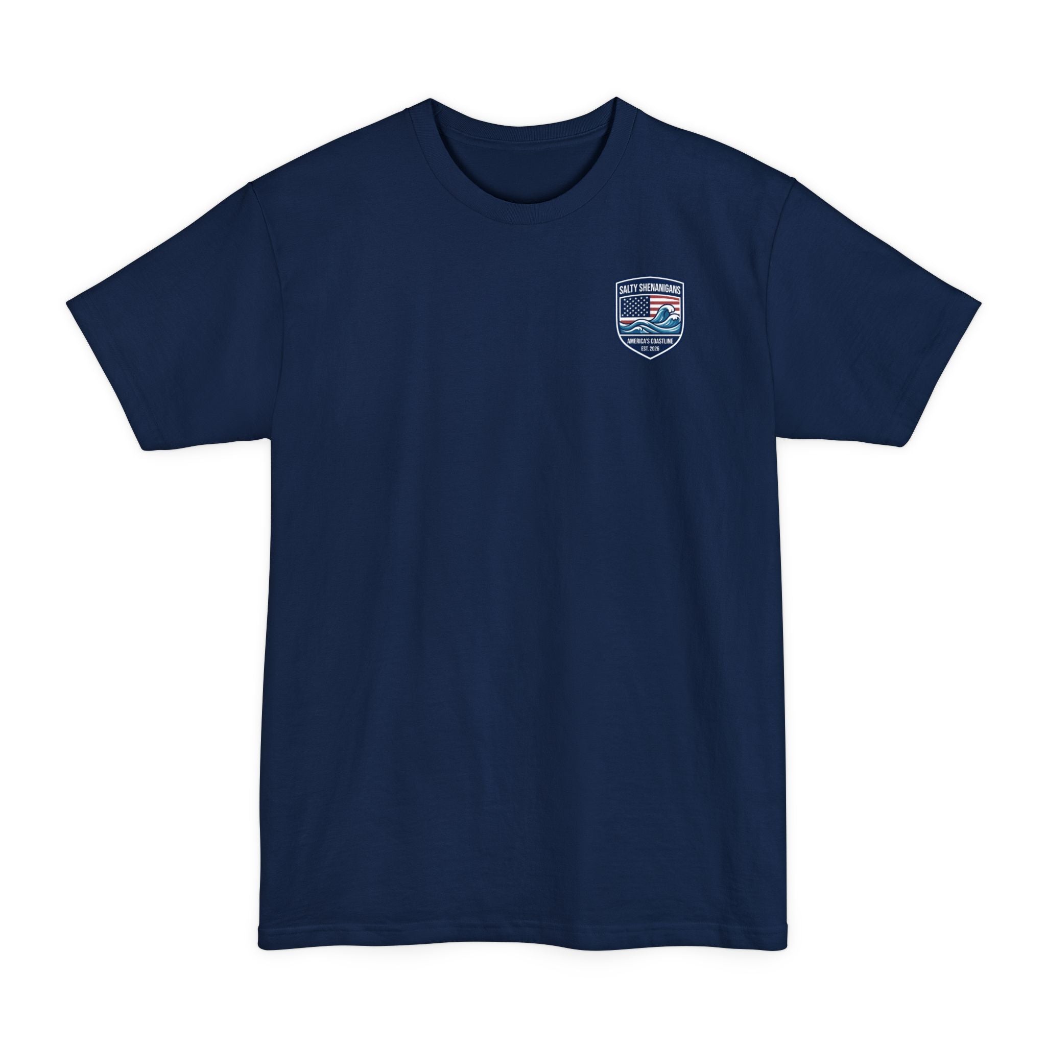 America 250th Anniversary 1776–2026 – Patriotic Coastal Tall Tee | Hanes Beefy-T Tall Printify