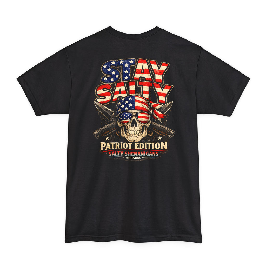 Stay Salty Patriot Edition Salty Shenanigans Apparel Tall T-Shirt Printify