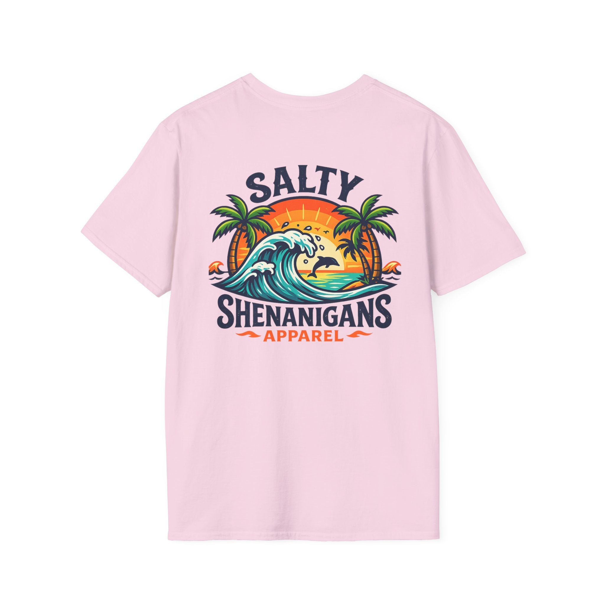 Salty Shenanigans Apparel Beach T-Shirt Printify