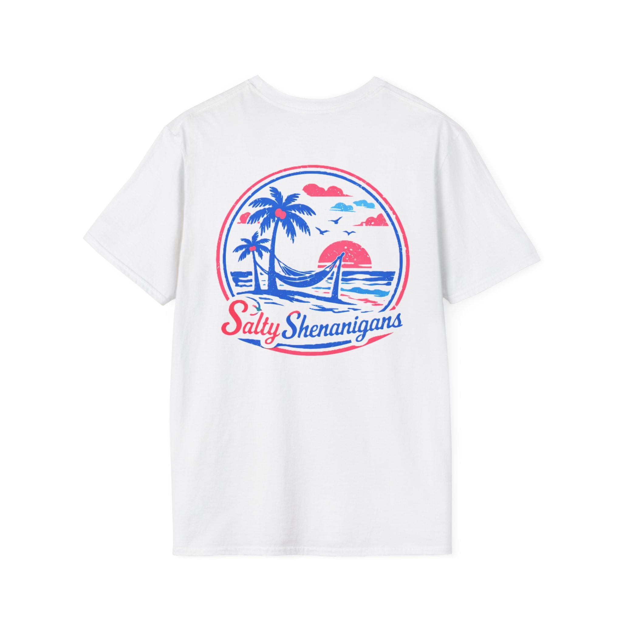 Salty Shenanigans Palm T-Shirt Printify