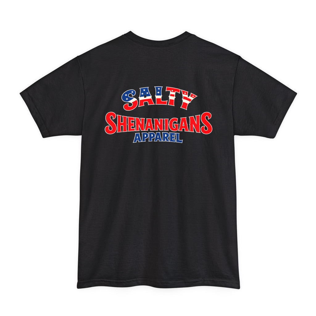 Patriotic Salty Shenanigans Apparel Tall T-Shirt Printify