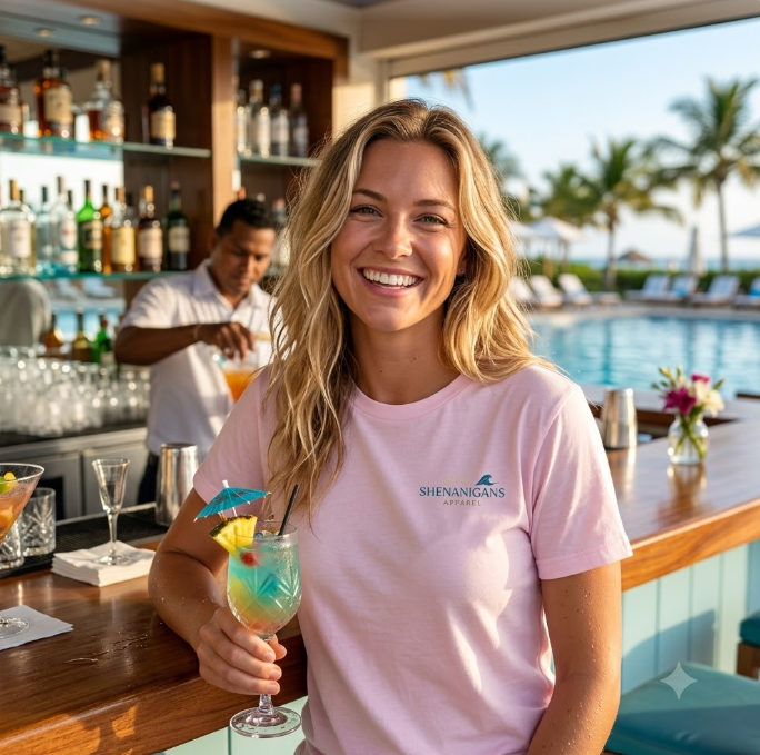 I Drink Well With Others Beach Bar T-Shirt Printify