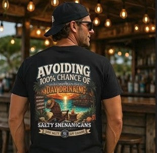 Avoiding Responsibilities Coastal Lifestyle Graphic Tee Printify