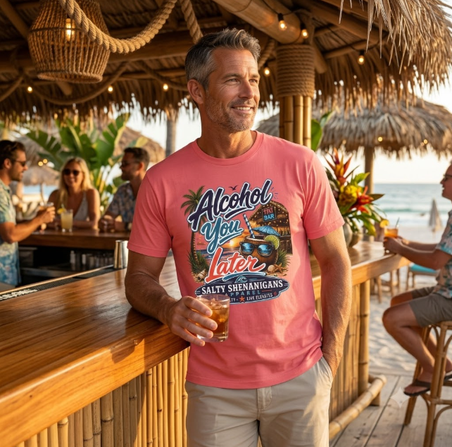 Alcohol You Later | Funny Cocktail Tee Printify