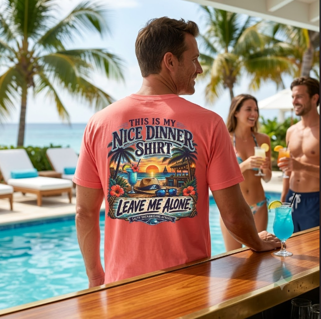 This Is My Nice Dinner Shirt Leave Me Alone Tee Printify