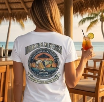 I Drink Well With Others Women's Beach Bar T-Shirt Printify