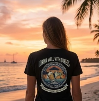 I Drink Well With Others Women's Beach Bar T-Shirt Printify
